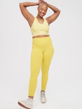 aerie Offline Hi-Rise Leggings in Lime